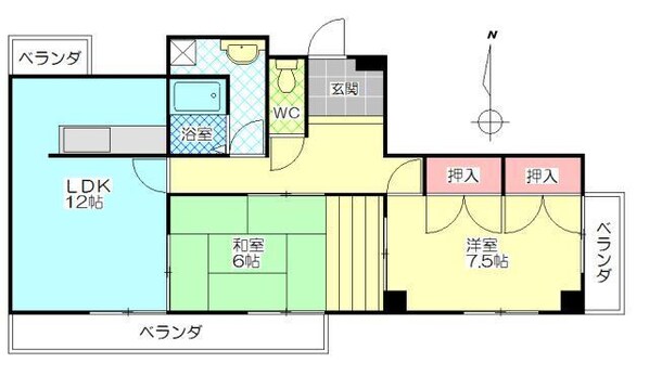 ラインビルド今津留の物件間取画像